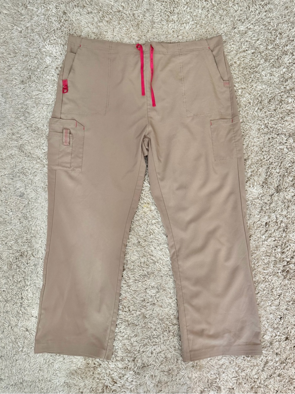 Carhartt Cross-Flex Utility Cargo Scrub Pants Women’s 2XL Regular Taupe Khaki